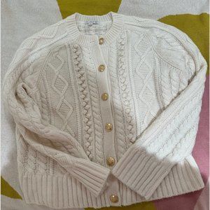 White JCrew Cardigan